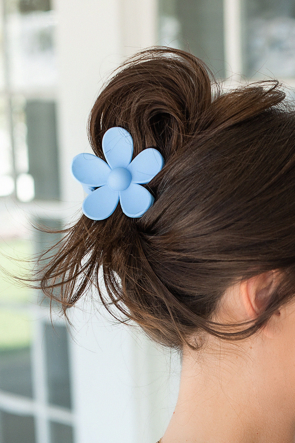 Rosy Flower Hair Claw Clip ac6829b1e25fc51f