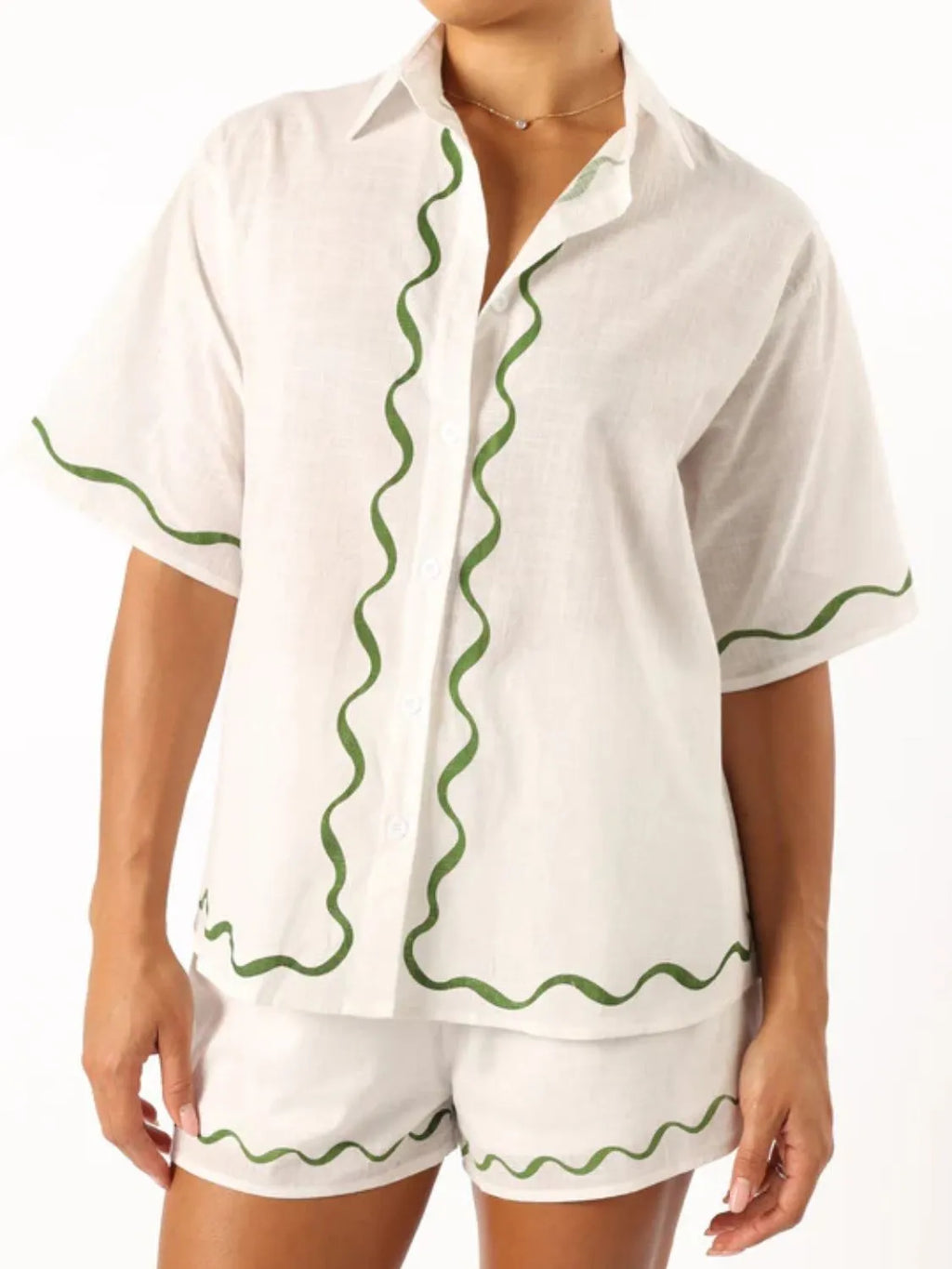 Button Up Half Sleeve Top and Shorts Set ac810128-2e1a-4c58-8619-f21fa571f313-Max-Origin