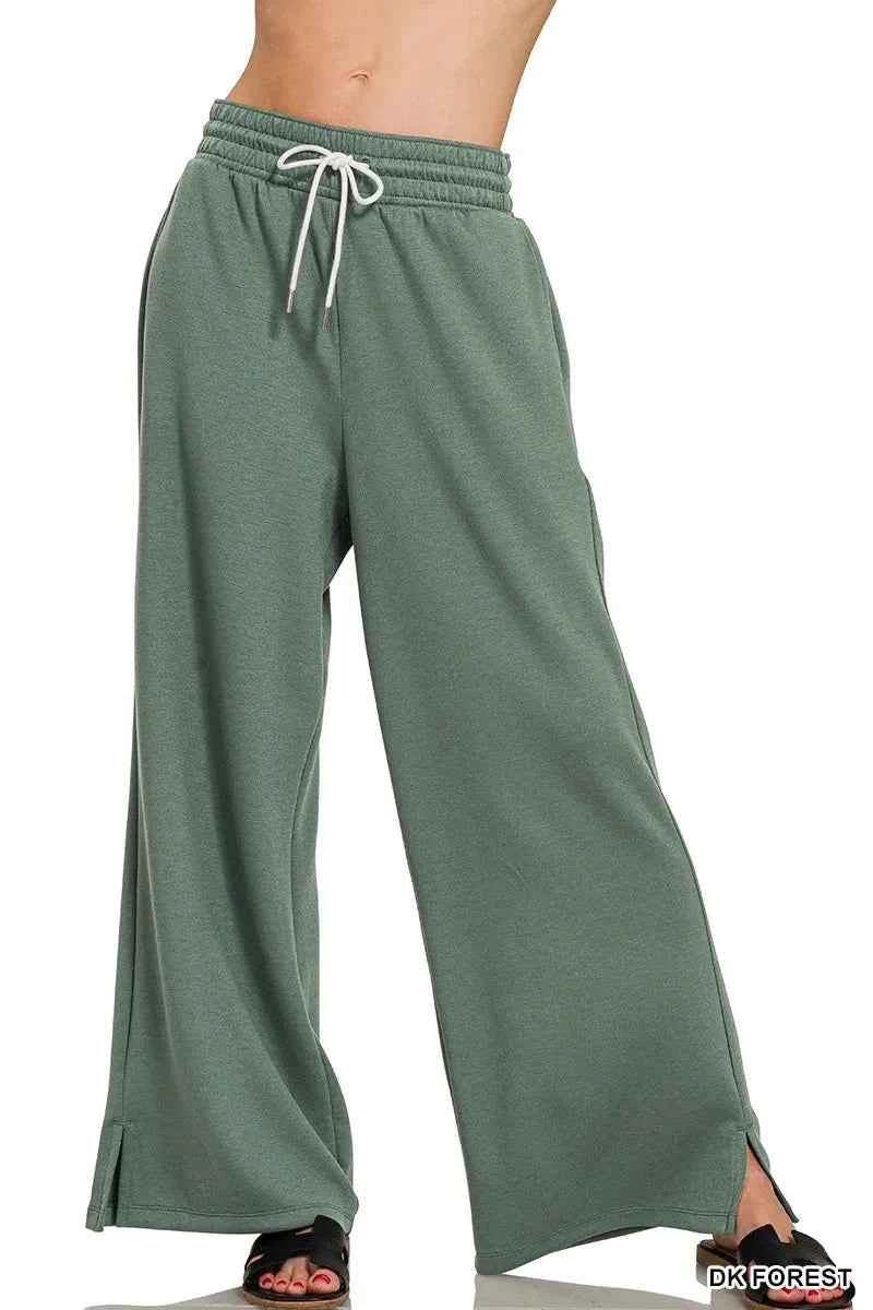 Zenana Scuba Drawstring Pants DK FOREST ac879d6269f344c2a1d9a6052ae6003c-Max-Origin