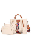 4-Piece Geometric Strap Bag Set White onesize ac8b25ad-b8b9-4d74-9c0e-62430a0f4cda-Max-Origin