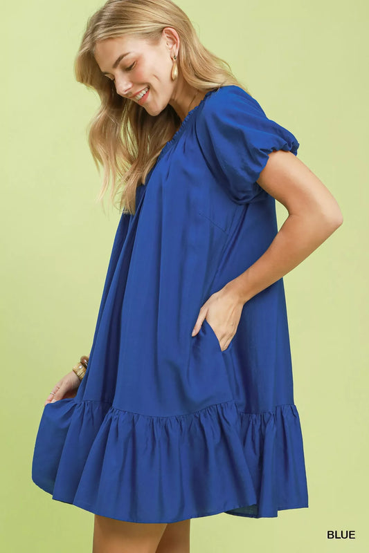 Ruffle Hem Shift Mini Dress ac94282f-ee64-4b28-bfe7-3dd696aa0aae-Max-Origin