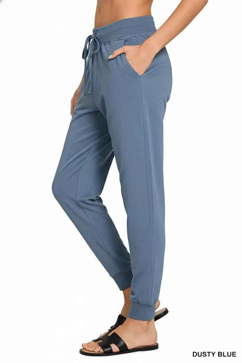 Zenana Drawstring Cotton Joggers with Pockets aca4cb88-c1bd-4edc-8a10-4bc20c179708-Max-Origin