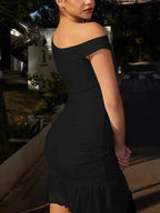 Ruffled Single Shoulder Mini Dress aca6aaed-9827-40d5-98ba-66afbada1896-Max-Origin