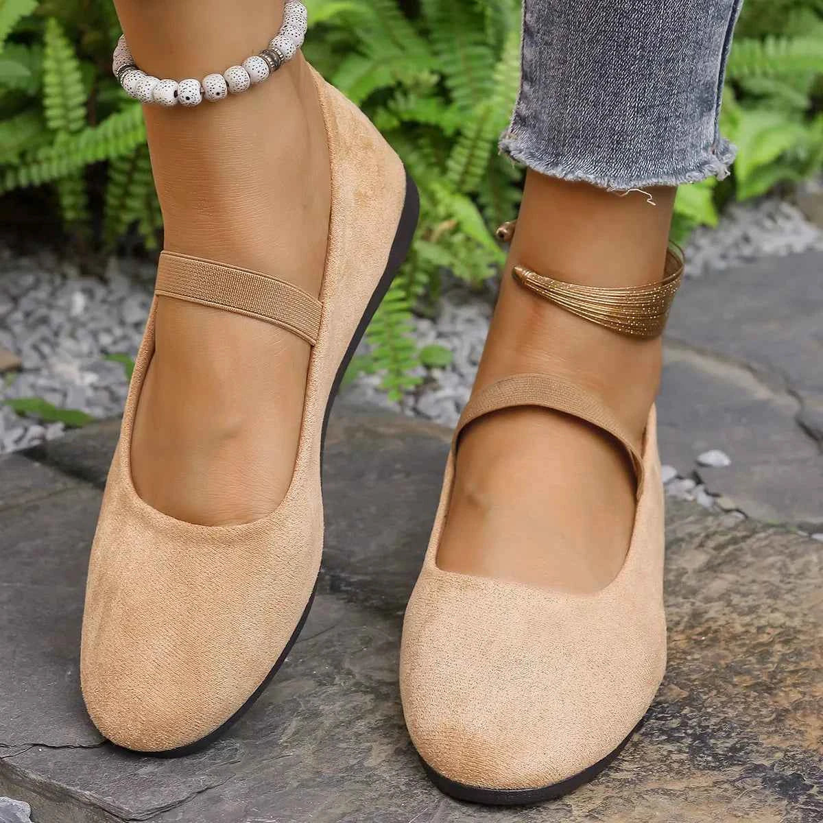 Round Toe Flats Slip-Ons Yellow acc51853f5e74ec5859686729a4a0f67-Max-Origin
