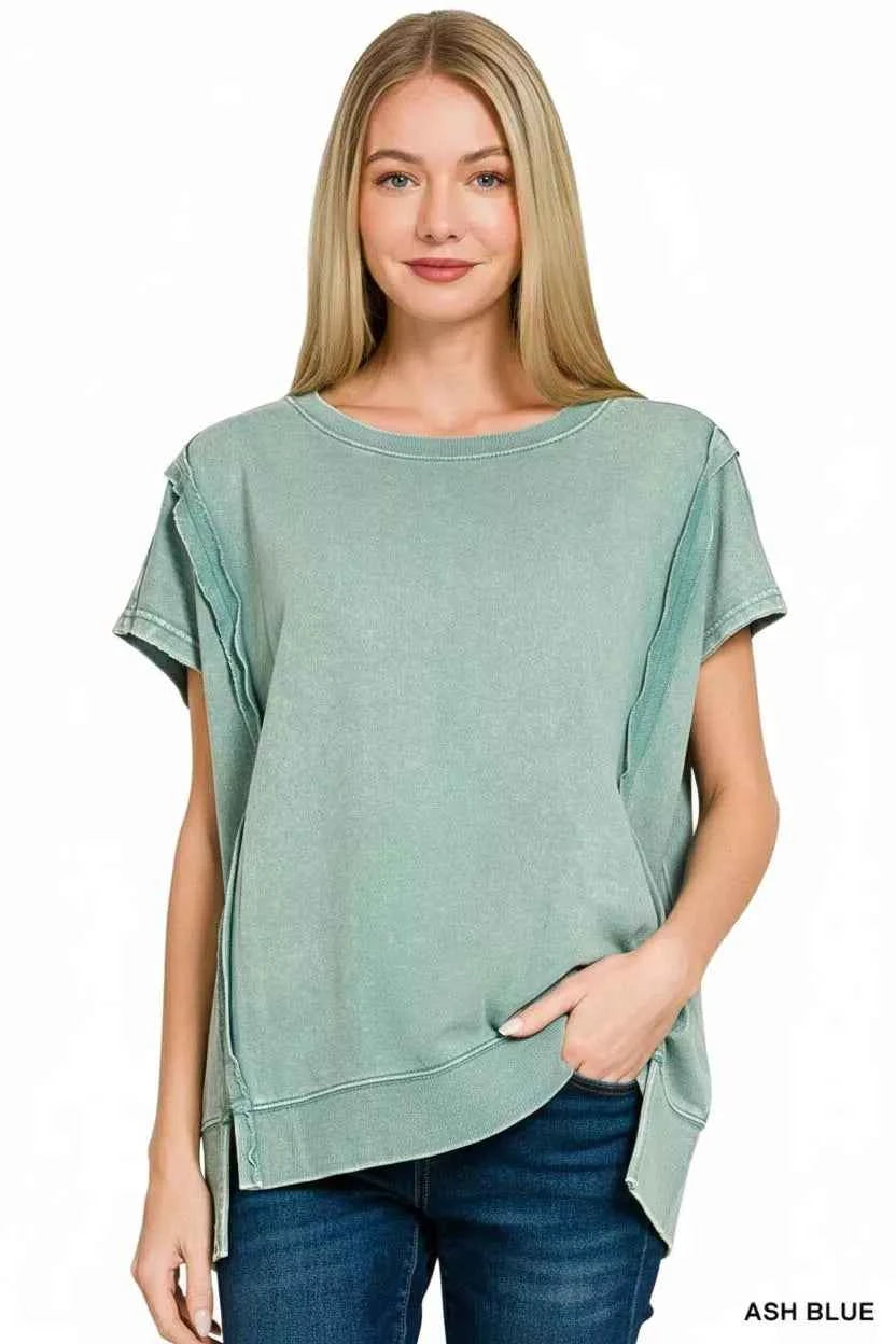 Zenana French Terry Acid Washed Hi-low Top acc81bee-947a-4280-b55a-4da249ff9a16-Max-Origin