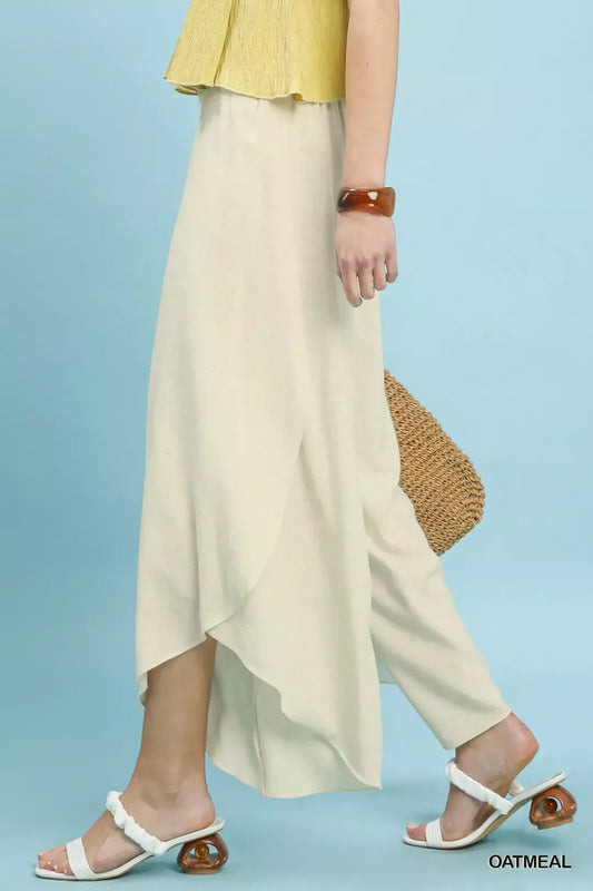 Umgee Flowy Asymmetrical Hem Wide Leg Pants acd7fe90-9668-4e56-b89a-d34f38fee369-Max-Origin
