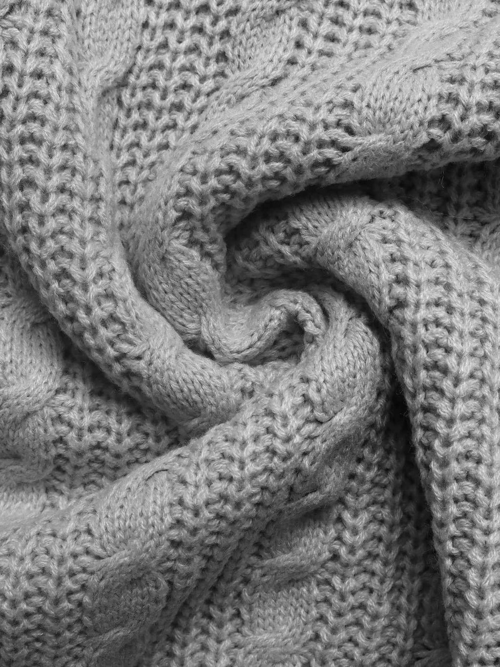 Cable Knit Half Zip Sweater