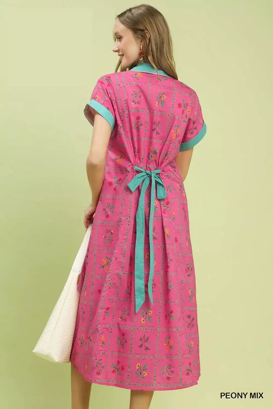 Mix Floral Button-Front Midi Dress ad03db76-14c8-4175-8b02-76158f5cc8d8-Max-Origin