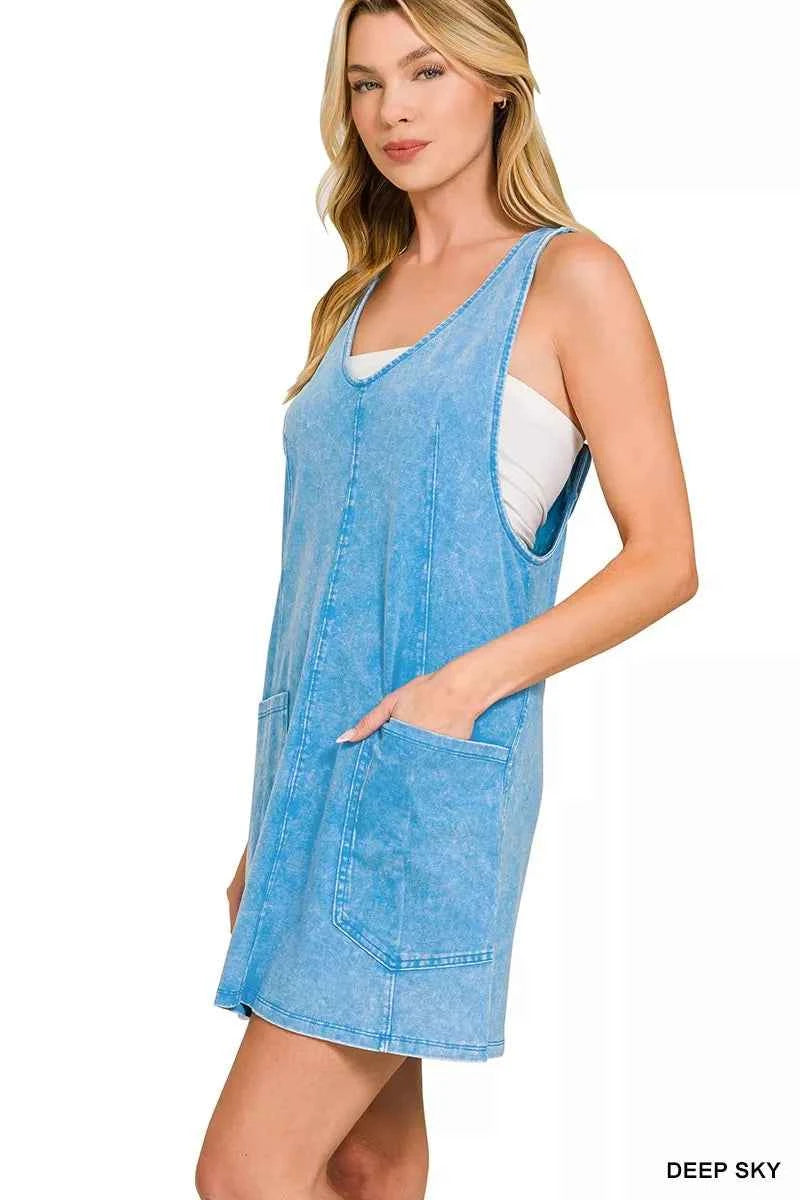Zenana Acid Washed Overall Knit Mini Dress ad09e22fc991483383e34d3a053c77ce-Max-Origin