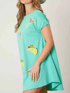 Sequin Short Sleeve Summer Tee Dress ad2faa9b-024d-49f7-aff7-e3eab1fe7022-Max-Origin