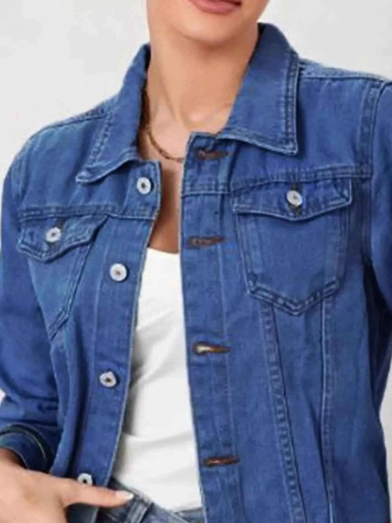 Button Up Long Sleeve Denim Jacket ad326d8b-a3bf-4963-a0ce-ae8645be7618-Max-Origin