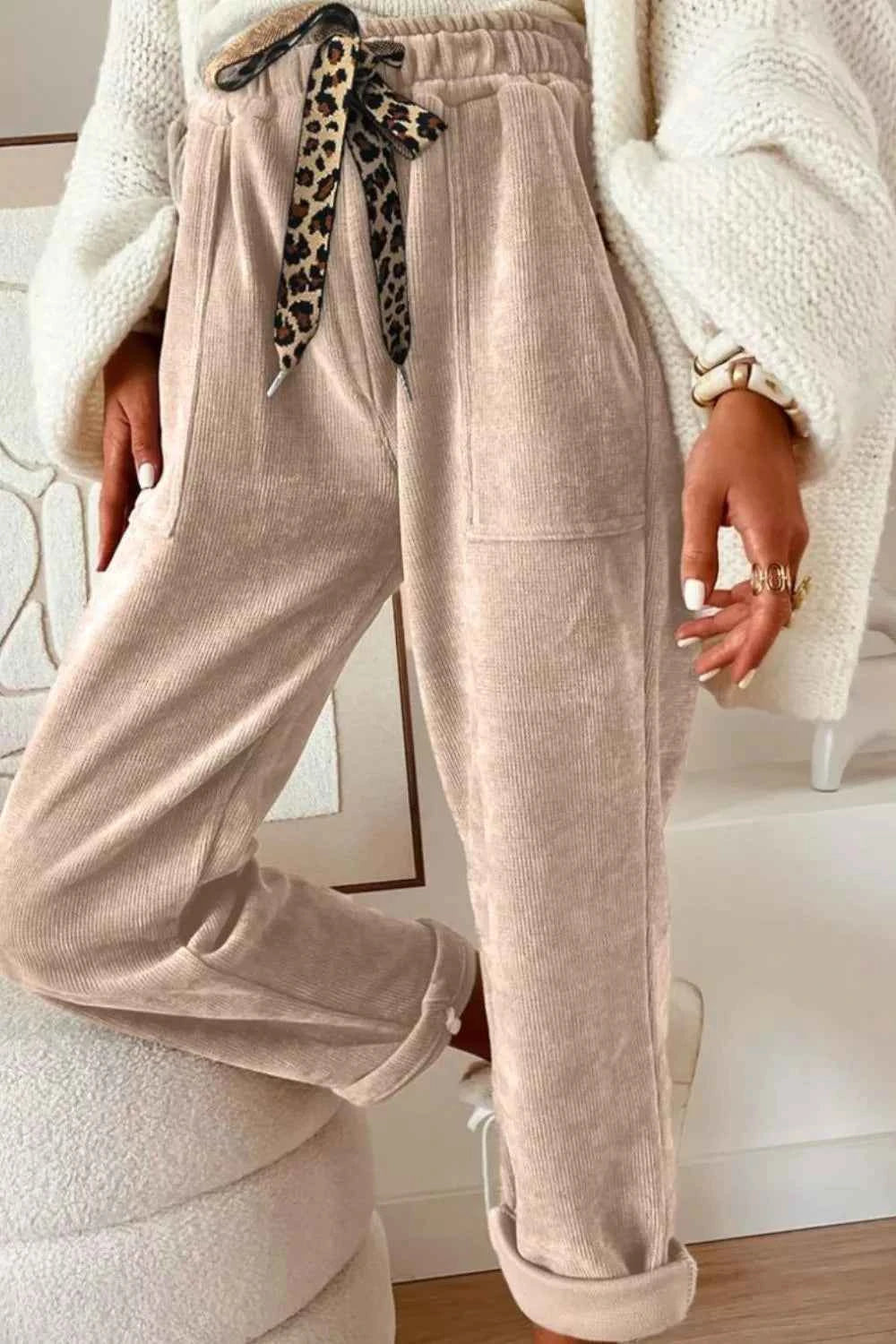 Leopard Drawstring Loose Fit Pants ad45654e-aad3-449a-a5e6-63c17182495f-Max-Origin