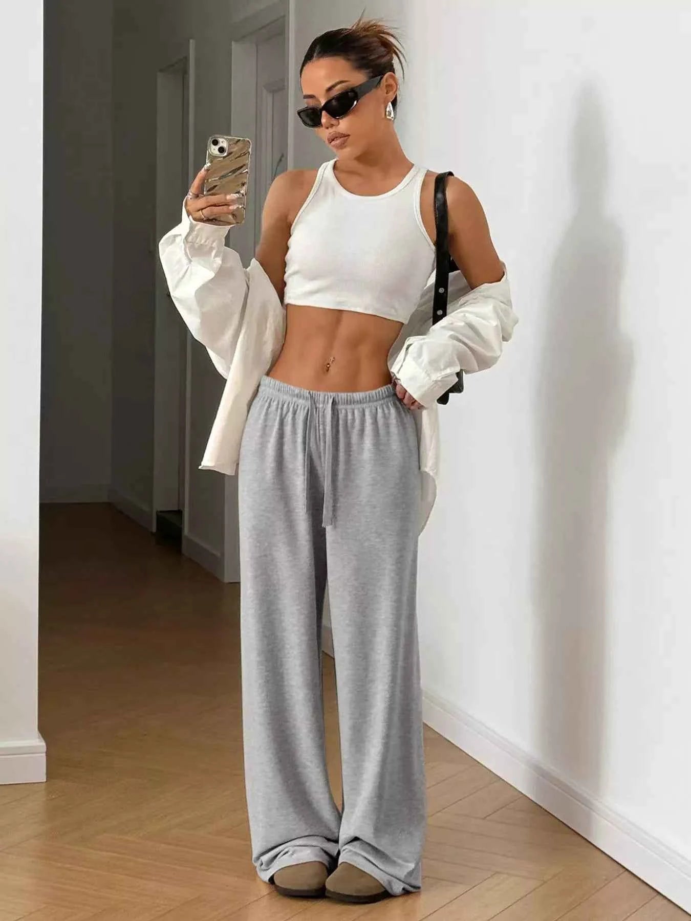 Drawstring Wide Leg Pants ad58d783de0142fc8436ca8b7f999f9d-Max-Origin