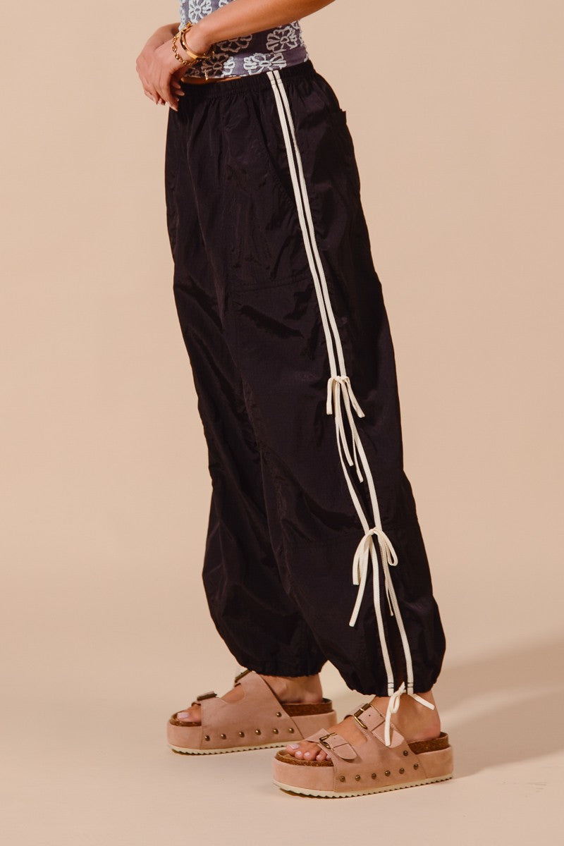 SO ME Loose Fit Jogger Pants With Double Lined Side Detail ad6b224b404945ecab484765d7fef642-Max