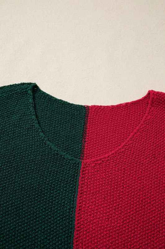 Colorblock Knit V-Neck Sweater ad77b341-6fcd-43cb-b599-ad988f80b792