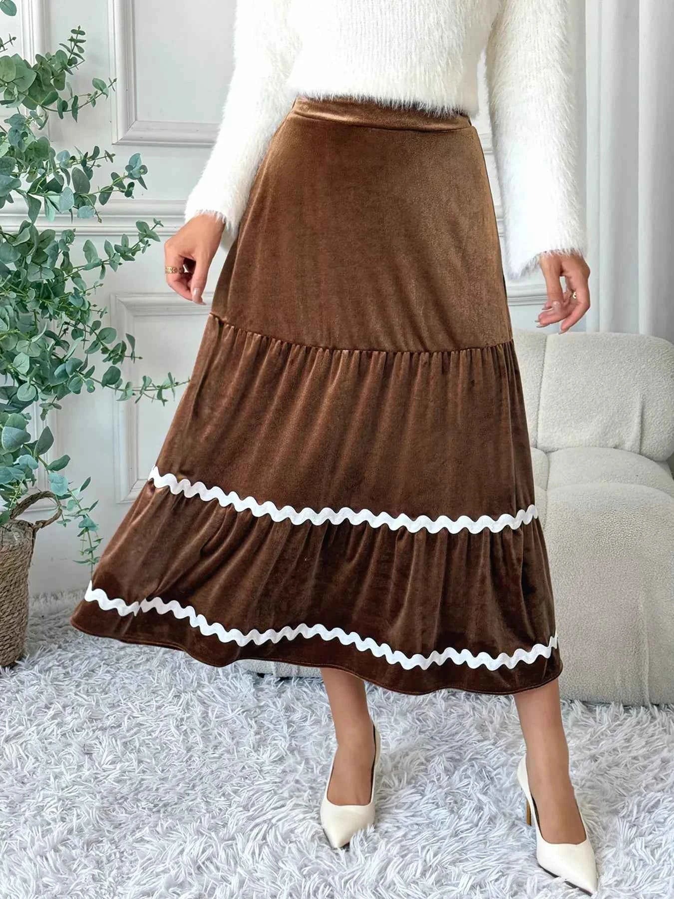Velvet Tiered Midi Skirt ad8858547f5d4895973ac9784d9c791c-Max-Origin
