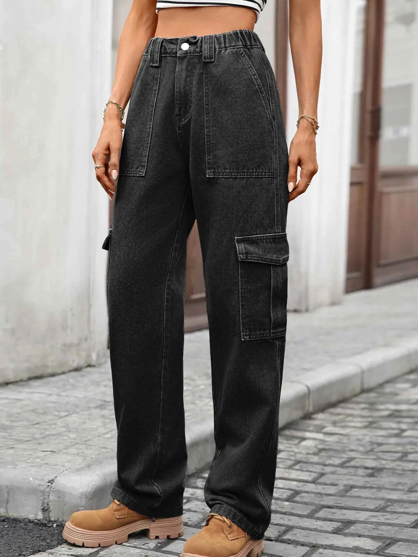High-Waisted Cargo Jeans ad996474b7bd4fceb17f2d04d471c10a-Max-Origin