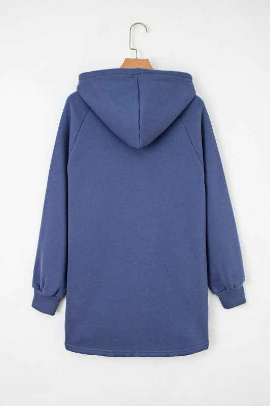 Solid Fleece Lined Drawstring Hoodie ad9edf70-6055-4603-b08f-2b71f78c3bfe
