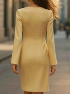 Long Sleeve Blazer Dress with Button Detail ada68662-0fa9-47e8-886f-868b3a940ec3-Max-Origin