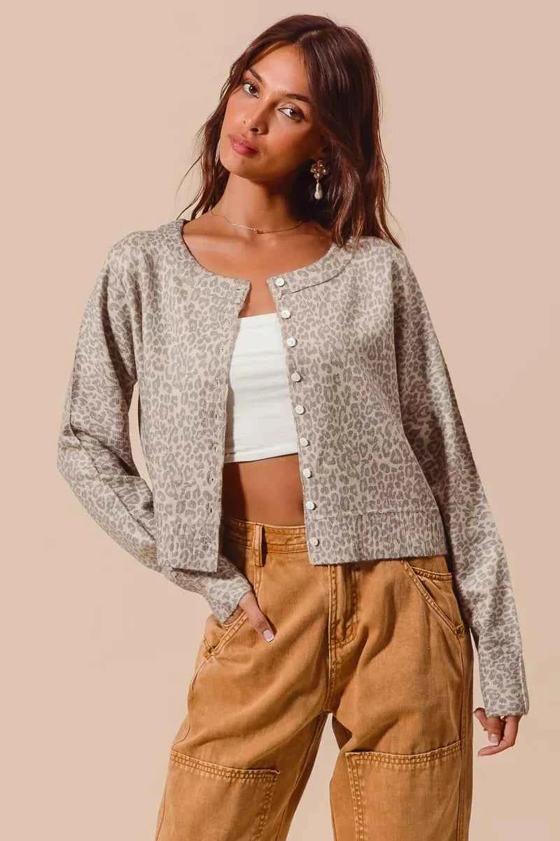 SO ME Two Tone Leopard Vintage Print Button Up Cardigan adc9a53fc7b74d6ebdafa15afa3db633-Max-Origin
