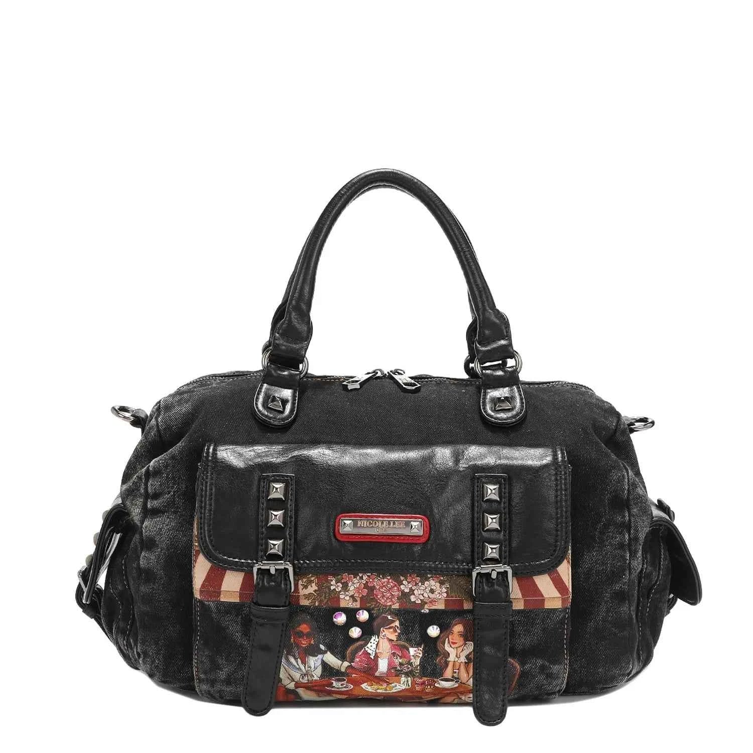 Nicole Lee USA Denim Sisters Secret Messenger Handbag adca43632994409c9913dac8b3a73eae-Max-Origin