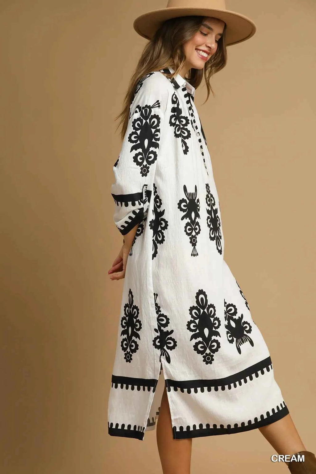 Umgee Abstract Print Midi Dress ae111081-af28-4a64-9579-036f9017419d-Max-Origin