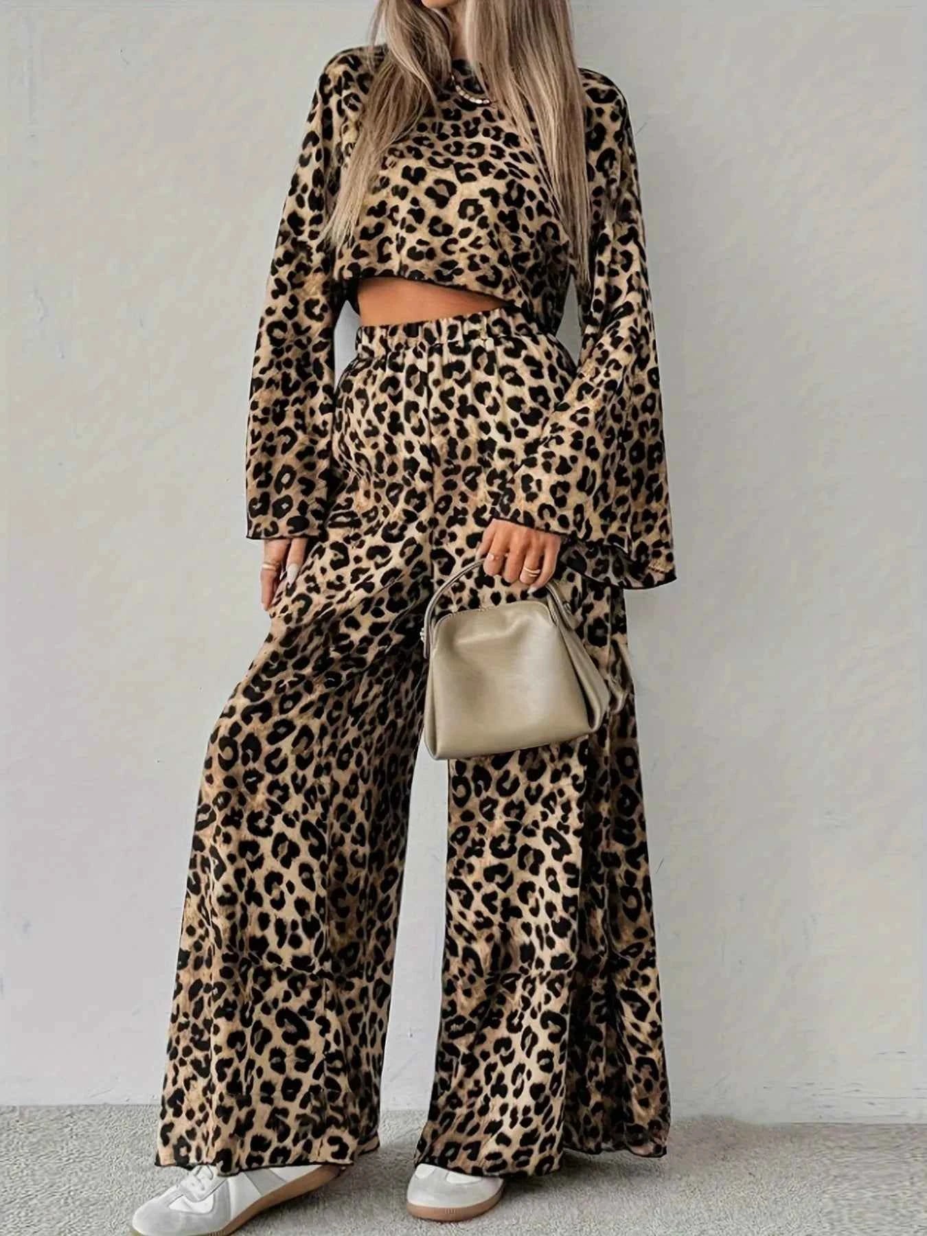 Leopard Print Long Sleeve Top and Pants Set ae1355fa43cc433f916722c41d76f20b-Max-Origin