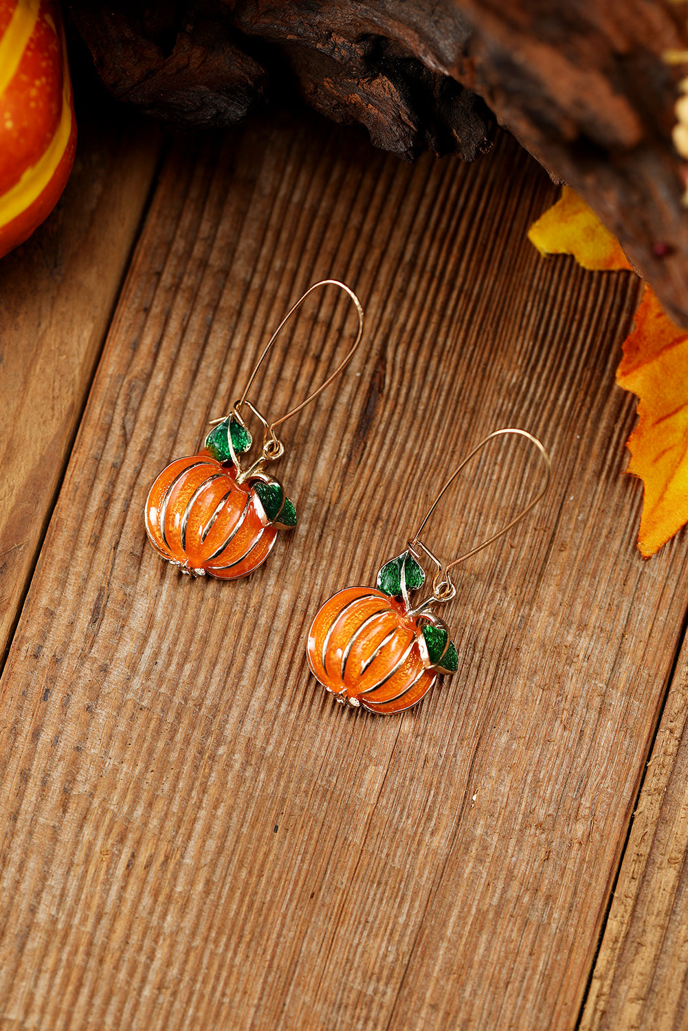 Orange Pumpkin Halloween Drop Earrings ae1a26f119189c36