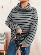 Striped Turtleneck Long Sleeve Sweater ae261efe78d24d83a9831b8e4b95b814-Max-Origin