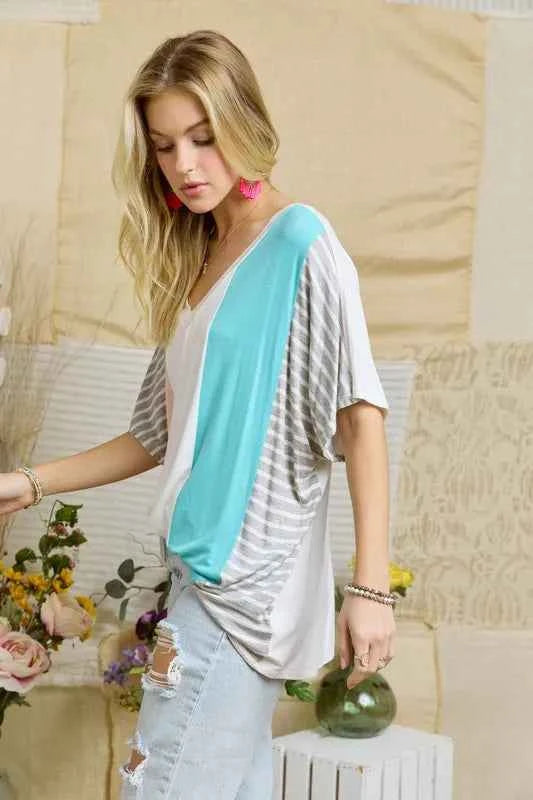 ADORA Colorblock Casual Knit Tunic Top ae4f0e2e95ee42408762f3685d5d33a9-Max-Origin