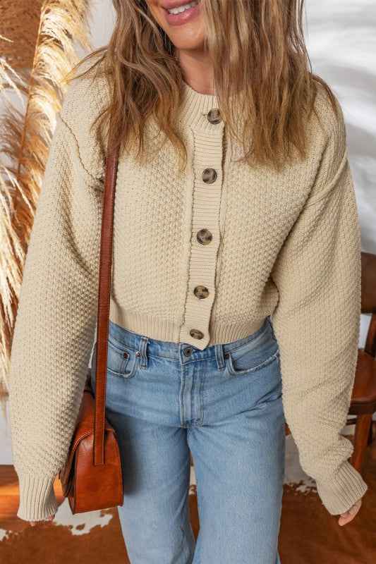 Sofia Front Cropped Cardigan Sweater ae67cbf6-a6b3-4cd0-bc7d-78573616710b