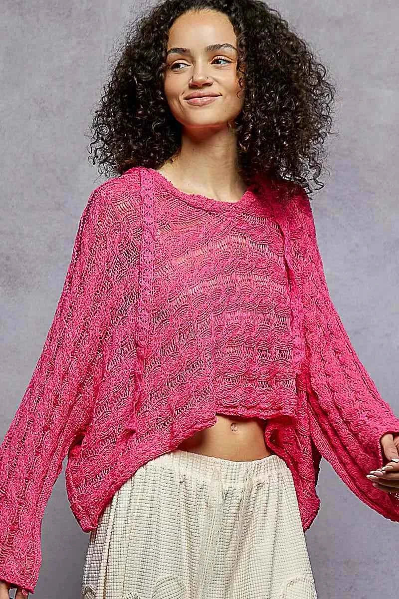 POL Cropped Hooded Knit Top with Full Sleeves ae6c6671-8b92-4149-b301-48363b9e9377-Max-Origin
