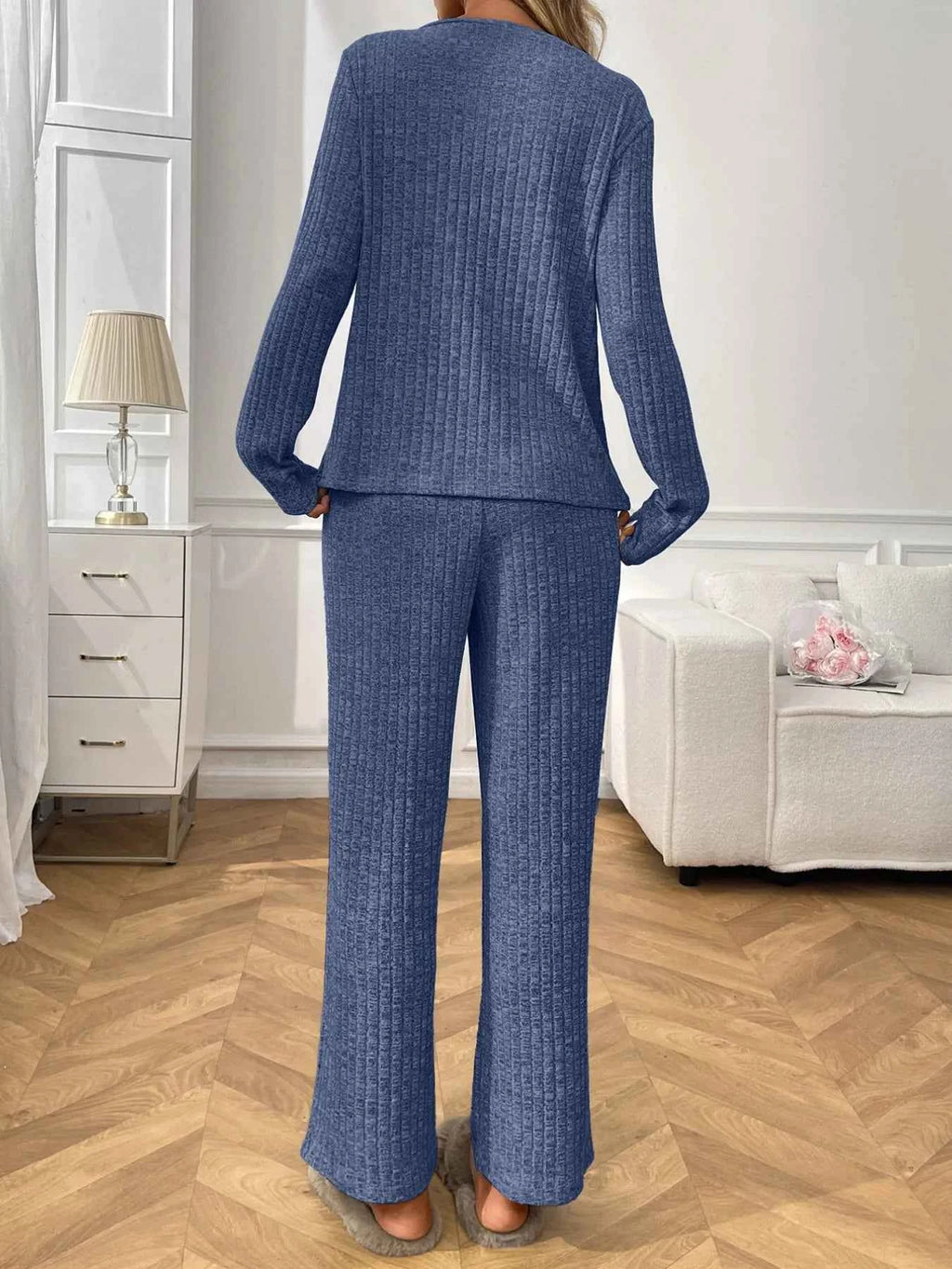 Ribbed Long Sleeve Top and Pants Lounge Set ae6fdebb-1c7a-4d37-86cb-fdf39704b8ec-Max-Origin