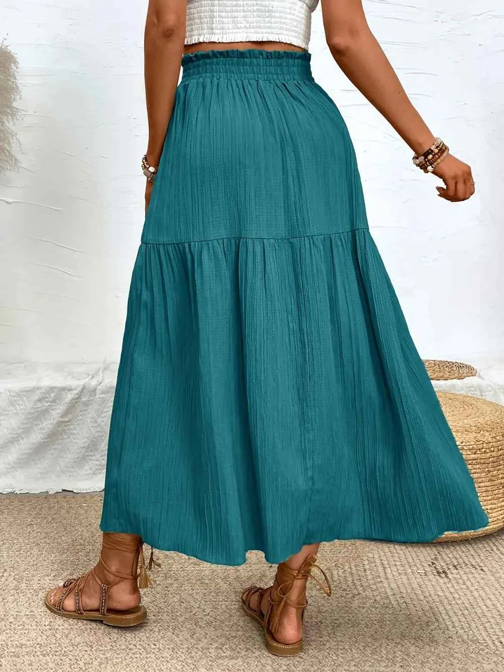 Frill Slit Skirt ae776672-e185-447b-abe9-b29208256767-Max