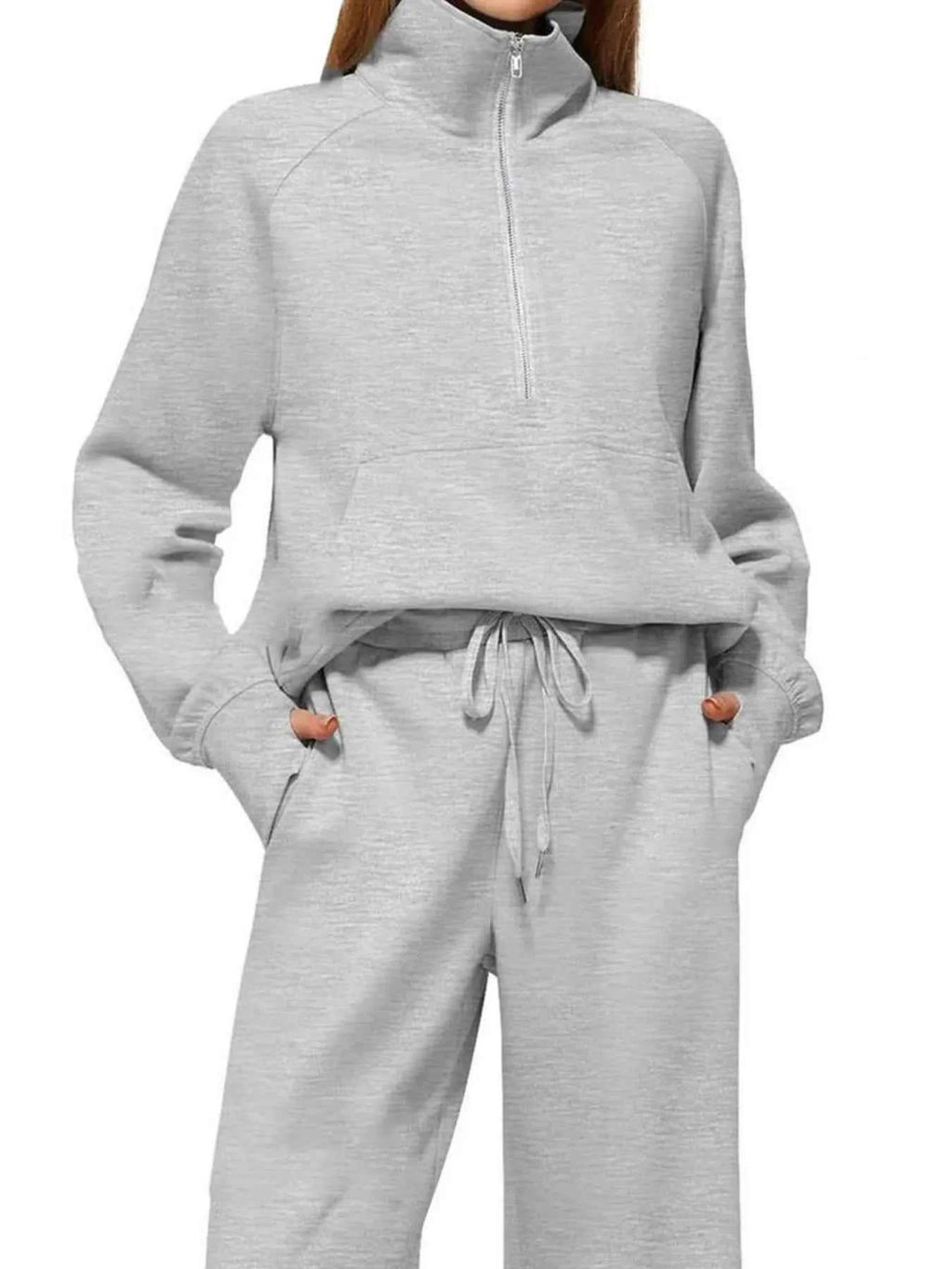 Half Zip Long Sleeve Top and Pants Set ae84643e-7516-49d6-bcd6-6e49adeeffa5-Max-Origin