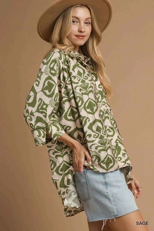 Abstract Print Button-Up Oversized Shirt aea368ec-d85d-482d-86f9-f8de3c56a691-Max-Origin