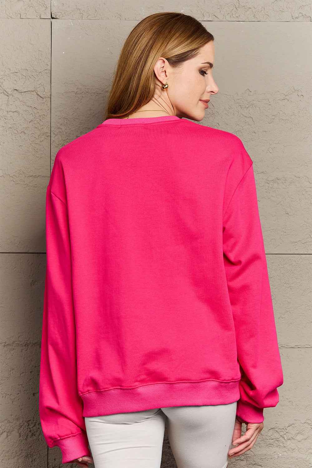 Simply Love Full Size IN MY MAMA EAR Graphic Sweatshirt aea59b8eae0e4d5695ae62139d007963-Max