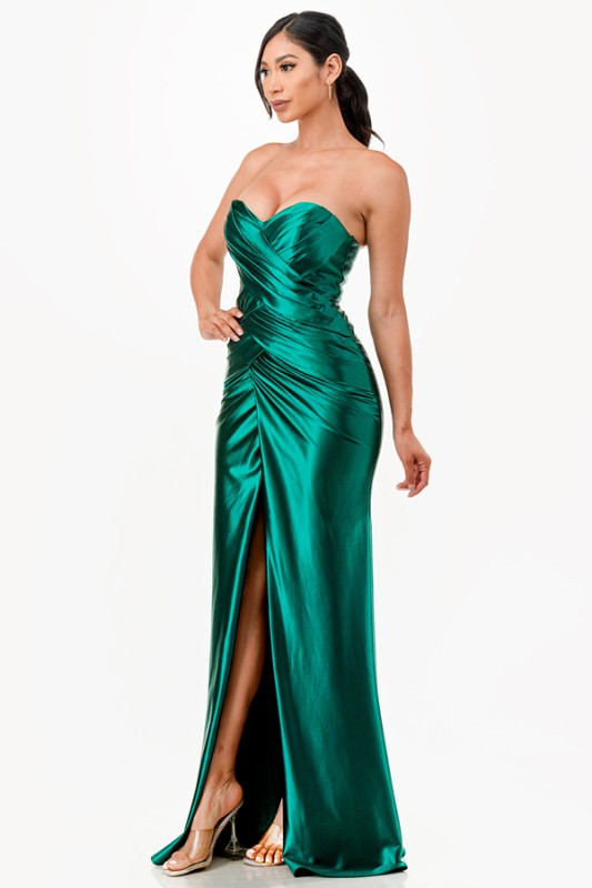 Veloura Satin Slit Gown – Sculpted Evening Elegance aec8490f-309e-46b9-925c-0adf6f107f7d