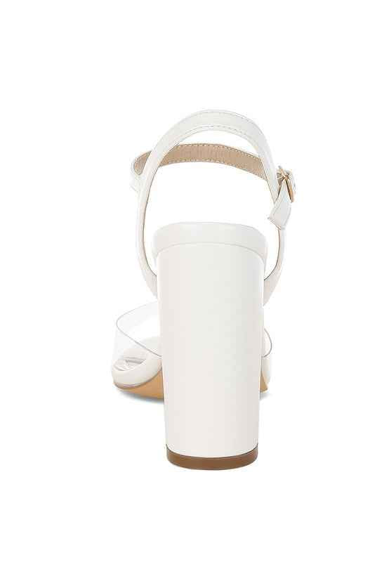 Perta Clear Strap Block Heel Sandals aee87435-8992-493b-9333-ecf859f47029