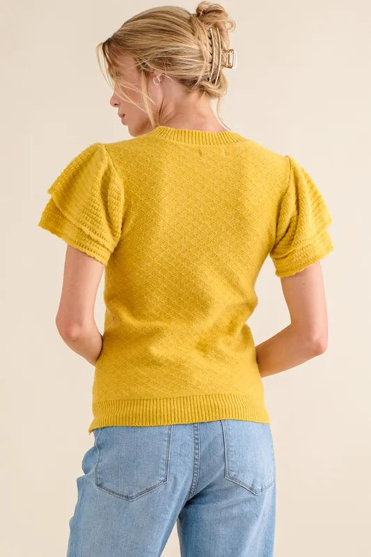 And The Why Double Layered Ruffle Sleeves Sweater Top aef93159d0464cd6ac0799aae434ada3-Max-Origin