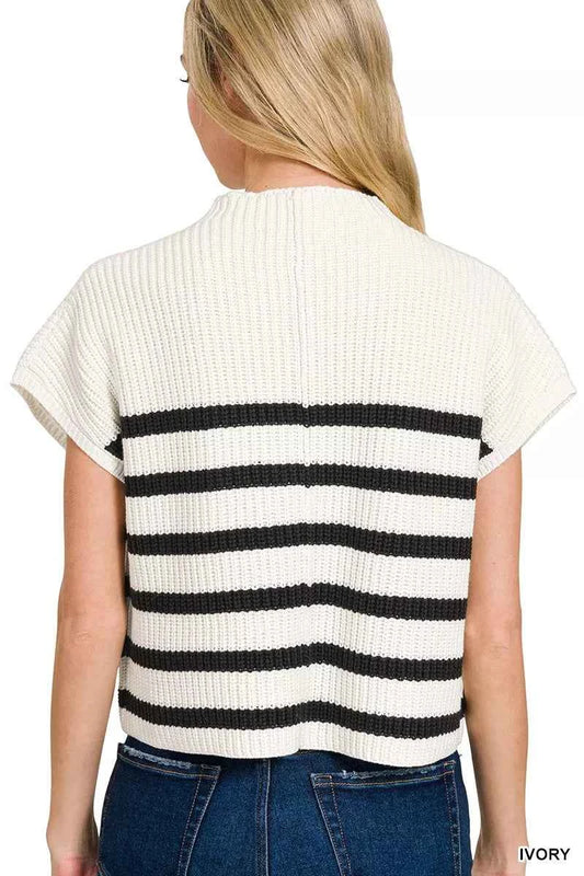 Short Sleeve Stripe Sweater af012d24-ecd3-43b6-863d-a056f4fcdfbb-Max-Origin