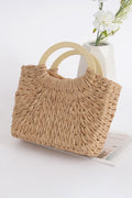 Camel Retro Straw Woven Tote Bag Camel ONE SIZE af2b4b3d9f3a1227