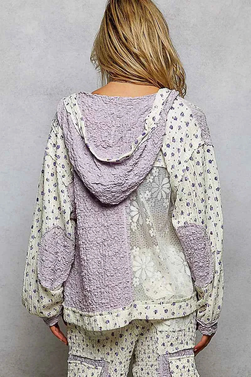 POL Floral Balloon Sleeve Hooded Lace Jacket with Stitch Detail af3f6129-accc-4842-a9e1-ca2365f89bd8-Max-Origin