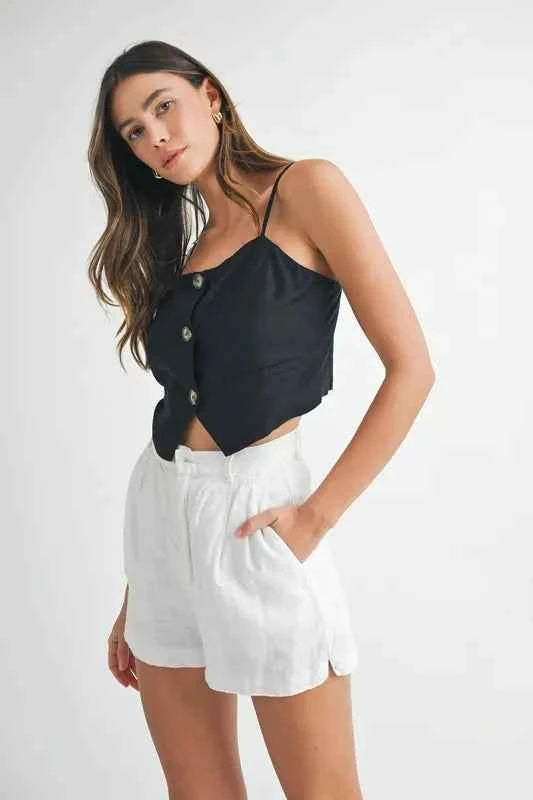 MABLE Linen Mix Button Down Tank Top af4dad511cb3498dbf2a6484c39a86ac-Max-Origin