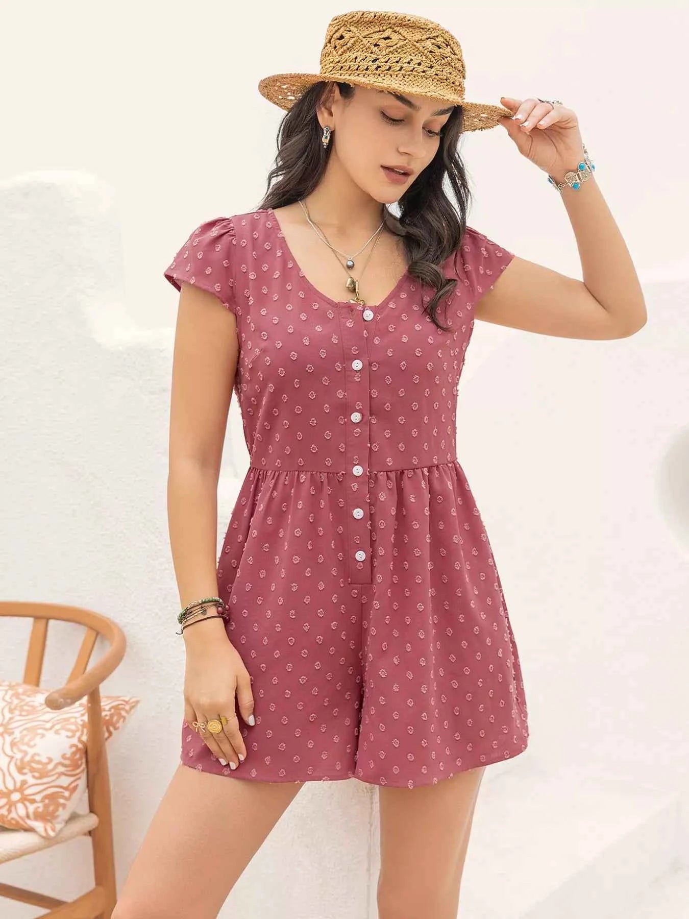 Swiss Dot Cap Sleeve Romper af69a2af-5d49-47c1-b076-513ee6bedcbc-Max-Origin