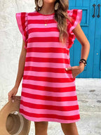Striped Ruffle Sleeve Casual Summer Dress af6cc4a8314542f7b2e35781310ae55f-Max-Origin