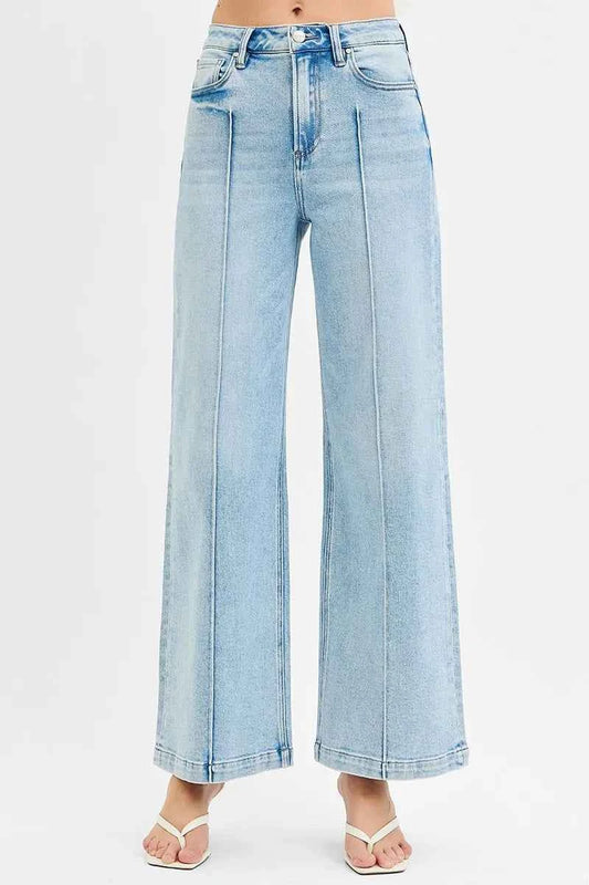 RISEN Full Size High Waist Wide Leg Pintuck Detailed Plus Size Light af6f9857-fd3a-4830-9cd6-d3418d723a74-Max-Origin