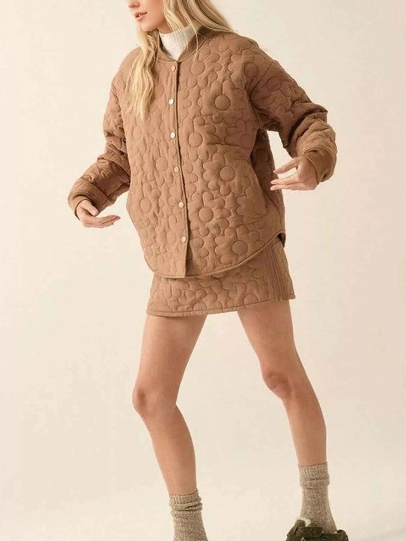 Textured Snap Down Outerwear afabca67-d883-4754-85e1-a520c1090710-Max-Origin