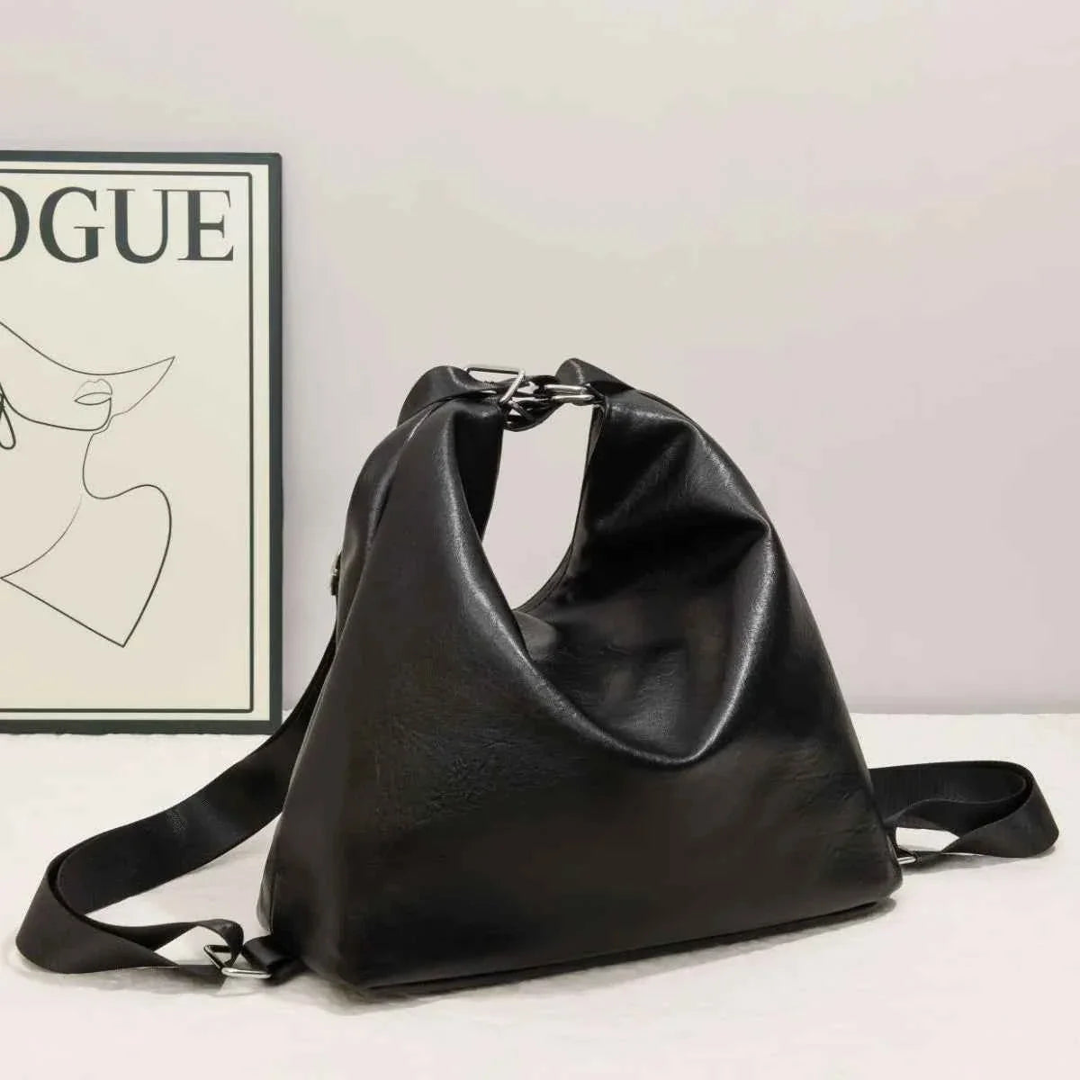 Leather Adjustable Strap Shoulder Bag afb1533c-5d9f-4f51-b12a-edb34b37800a-Max-Origin
