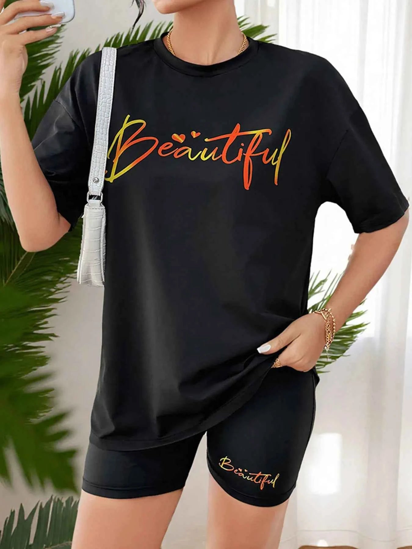 Beautiful Round Neck Top and Shorts Casual Set afba826522b34e0ab6b9e79943ac70b4-Max-Origin